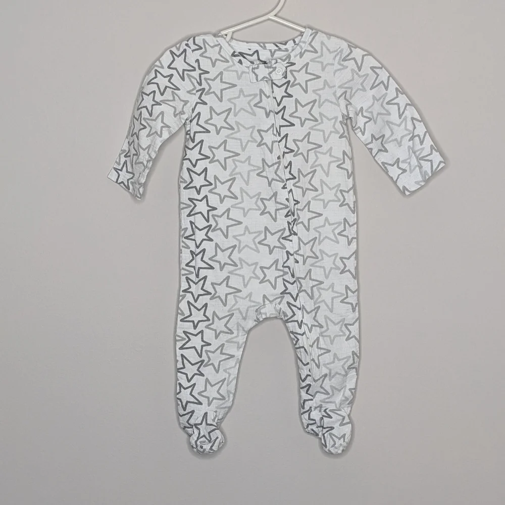 Aden + Anais Set Star Footie Sleepers 6m